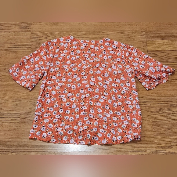 Sanctuary Floral Orange Women's Top Size M - Picture 5 of 5